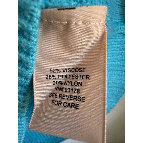 Philosophy blue soft knitted ribbed pullover sweater sz XL women’s coastal grand - Picture 5 of 5